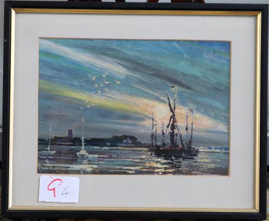 Charles Bravery Mainly coastal scenes largest 10 x 13in.